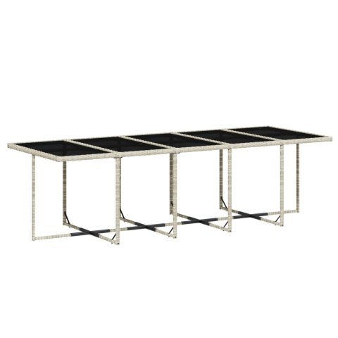 15-cz. zestaw mebli ogrodowych z poduszkami, jasnoszary