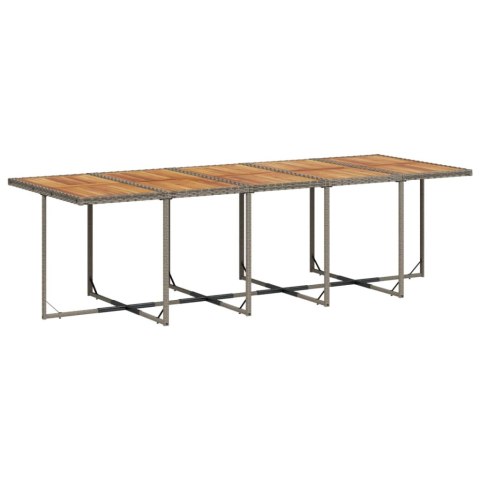 13-cz. zestaw mebli ogrodowych z poduszkami, szary rattan PE