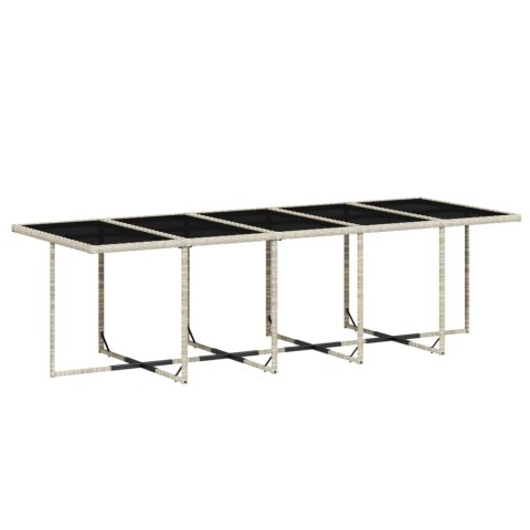 15-cz. zestaw mebli ogrodowych z poduszkami, jasnoszary