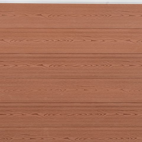 Zestaw paneli ogrodzeniowych, brązowy, 180x186 cm, WPC