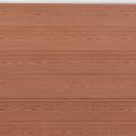 Zestaw paneli ogrodzeniowych, brązowy, 699x186 cm, WPC