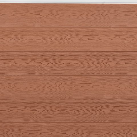 Zestaw paneli ogrodzeniowych, brązowy, 699x186 cm, WPC