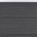 Zestaw paneli ogrodzeniowych, szary, 699x186 cm, WPC
