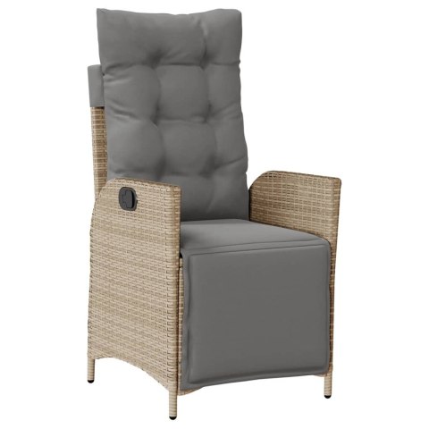 5-cz. zestaw mebli ogrodowych z poduszkami, mieszany beż