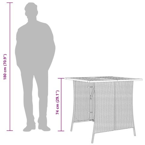 6-częściowy zestaw ogrodowy z poduszkami w kształcie litery L