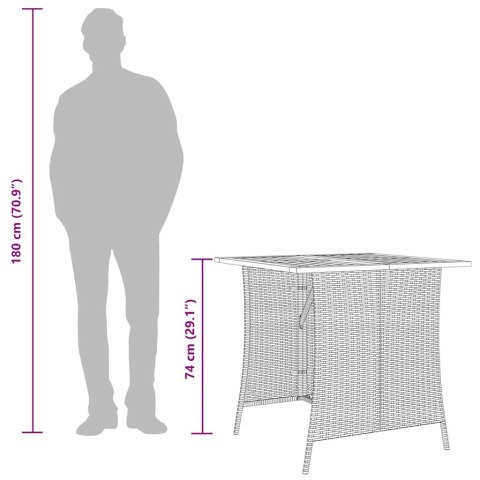 6-częściowy zestaw ogrodowy z poduszkami w kształcie litery L
