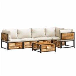 6-cz. zestaw wypoczynkowy do ogrodu, z poduszkami, akacjowy