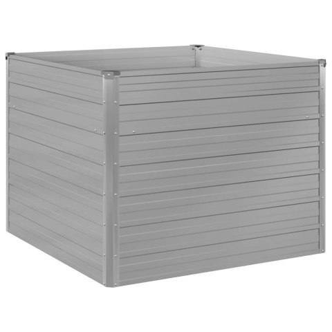 Donica do podniesionej grządki 100 x 100 x 77 cm, stal galwanizowana, szara