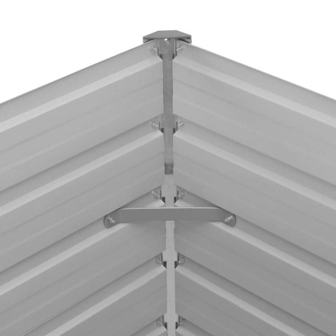 Donica do podniesionej grządki 100 x 100 x 77 cm, stal galwanizowana, szara