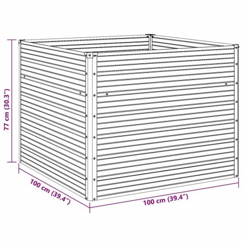 Donica do podniesionej grządki, antracytowa, 100x100x77 cm