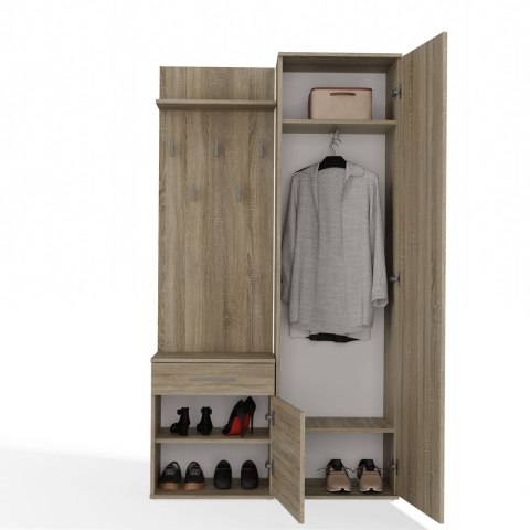 Garderoba DUO DĄB SONOMA