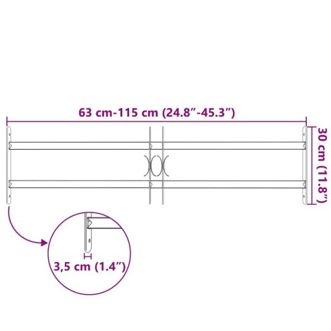 Krata bezpieczeństwa na okno z regulacją, 700-1050 mm