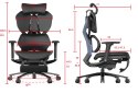 Fotel ergonomiczny gamingowy Angel Furia PRO z podnóżkiem