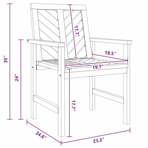 Zestaw do jadalni w ogrodzie 8 pcs Brązowy Standardowe