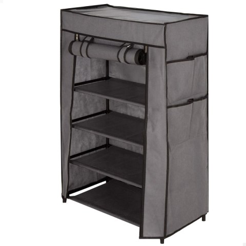 Szafka na Buty Max Home Czarny Szary Metal Materiałowy 60 X 90 X 30 CM (6 Sztuk)