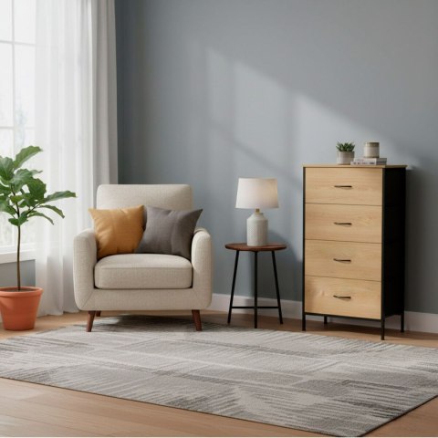 Komoda Max Home Czarny Nowoczesny 55 X 100 X 30 CM