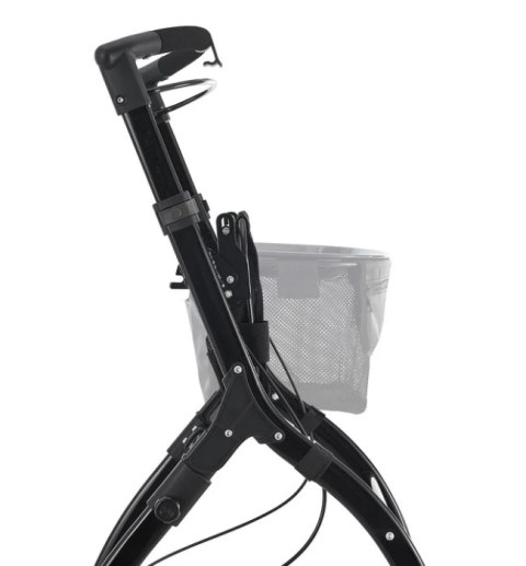 Składany chodzik z aluminium z hamulcem i torbą na zakupy