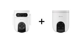 Ezviz H8c 4G 2K Kamera IP do monitoringu + Ezviz H9C WiFi Obrotowa 2K 2w1 (3MP+3MP)
