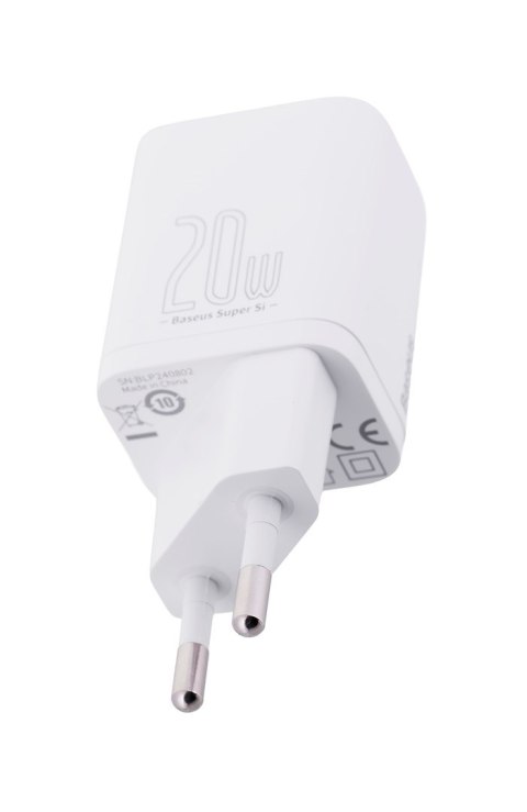 BASEUS ŁADOWARKA SIECIOWA SUPER SI 20W (BIAŁA)