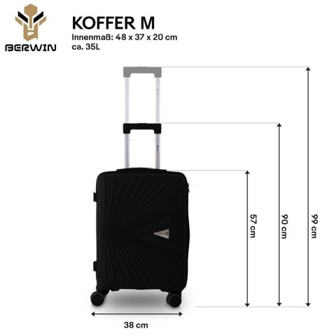 Komplet podróżny 3 walizki XL L M + kosmetyczka twarde TSA 4 kółka lekki