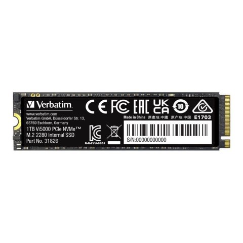 Dysk SSD Verbatim Vi5000 1TB M.2 2280 PCIe Gen4 NVME (5000/4500 MB/s)