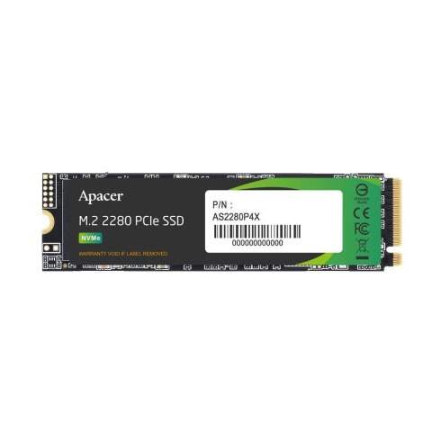 Dysk SSD Apacer AS2280P4X 256GB M.2 2280 PCIe NVMe Gen3 x4 (2100/1300 MB/s) 3D NAND