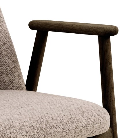 Krzesło Leo beżowe/ dąb dymiony Monza 60