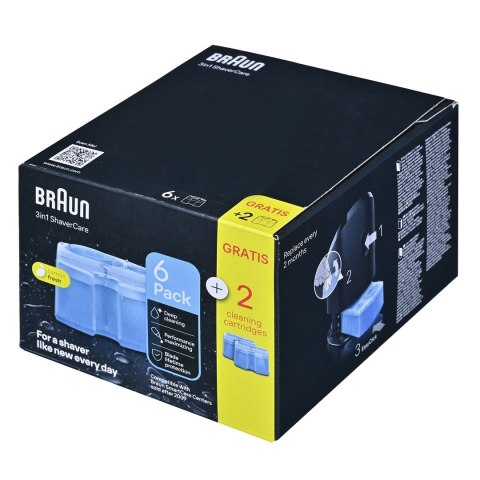 Wkład czyszczący do golarek 8-pak CCR6+2 BRAUN