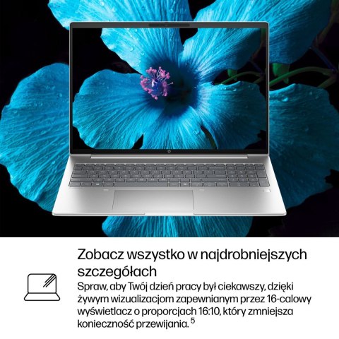 HP ProBook 4 G1i Ultra 7 255H 16.0"WUXGA IPS 300nits AG 24GB DDR5 5600 SSD512 Arc Cam1080p 56Wh W11Pro Pike silver aluminium 3Y 