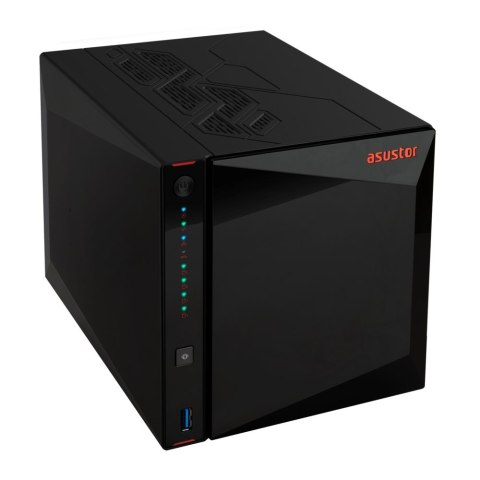 NAS Asustor AS5404T; Tower; 4x (3.5" SATA HDD/ 2.5" SSD); Intel Celeron N5105; 4GB DDR4 SODIMM (max. 16GB), 2x 2.5GbE  4x M.2 22
