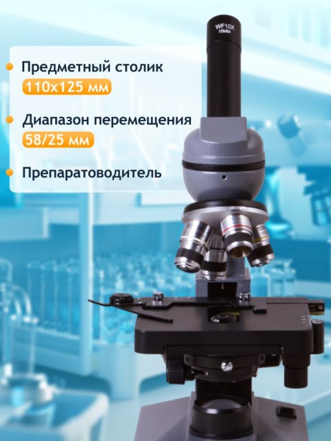 Monokularowy mikroskop biologiczny Levenhuk 320 BASE