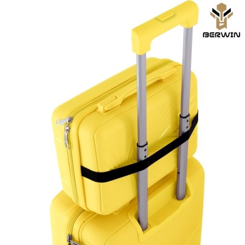 Komplet podróżny 3 walizki XL L M + kosmetyczka twarde TSA 4 kółka lekki