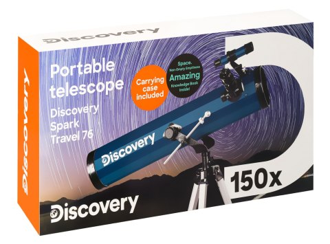 (PL) Teleskop Levenhuk Discovery Spark Travel 76 z książką