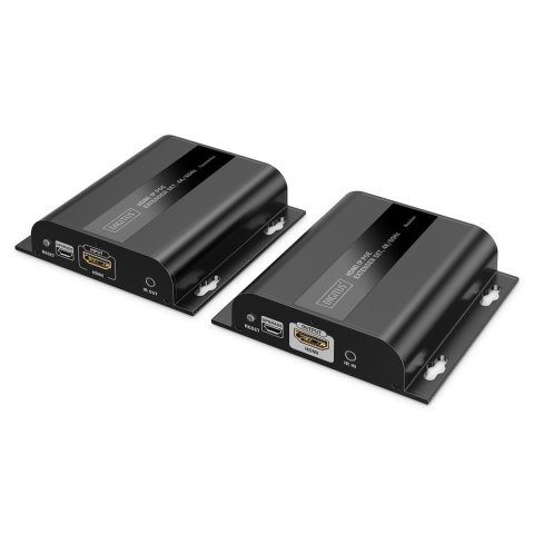 Przedłużacz/Extender DIGITUS HDMI 120/200m po kat.6 UTP/IP 4K/60Hz z PoE, max. 253 odbiorniki, (zestaw)