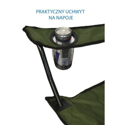 KRZESŁO TURYSTYCZNE SKŁADANE 50X50X80CM ZIELONE