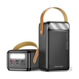 Powerbank Awei P101K 60000mAh 22,5W 3xUSB-A 2xUSB-C czarny