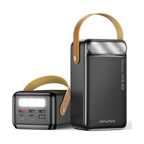 Powerbank Awei P101K 60000mAh 22,5W 3xUSB-A 2xUSB-C czarny
