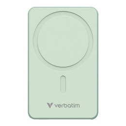 Powerbank Verbatim Charge 'n' Go Essentials Magnetic Wireless 10000mAh USB-C PD 3.0 Green