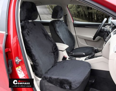 Compass Pokrowce na siedzenia Smooth, 11 sztuk, czarne