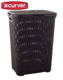 Kosz na bieliznę STYLE RATTAN 60 l brązowy CURVER