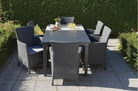 Krzesło polirattanowe MONTANA grafit