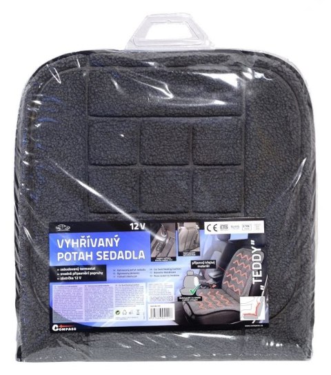 Podkładka na fotel z termostatem - 12V TEDDY, przód