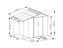 Dom ogrodowy OSCAR E-B - 229 x 292 x 193 cm