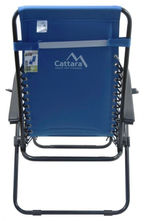 Fotel kempingowy rozkładany LIVORNO - niebieski