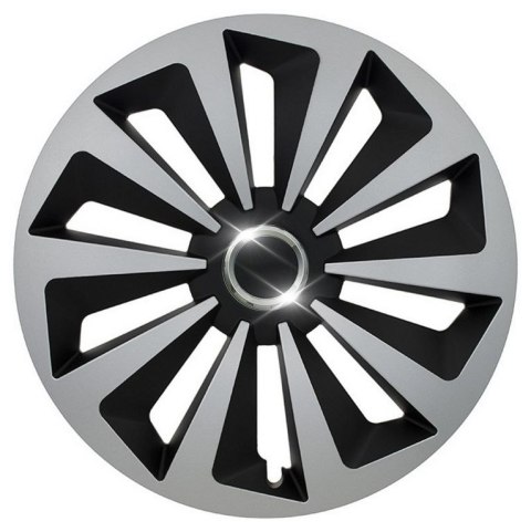 Osłona koła Fox Ring 14 ", jedna sztuka - czarno-srebrna