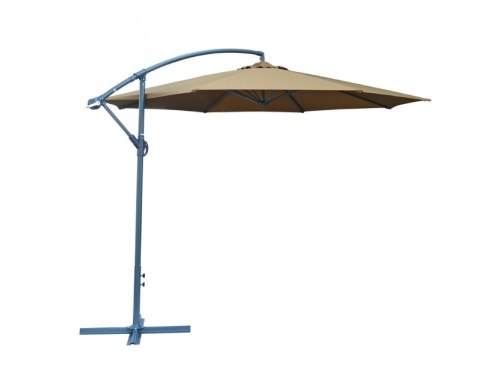 Parasol metal ø 350 cm - brązowy