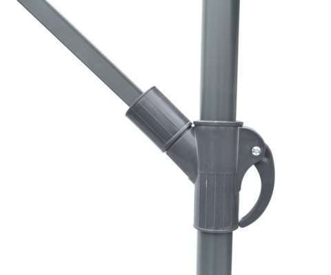 Parasol metal ø 350 cm - brązowy