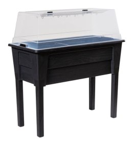 Podwyższona donica plastikowa NIAGARA, grafitowa