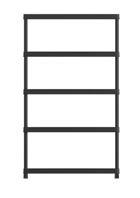 Półka otwarta z tworzywa szt.PLUS 120/5 - 187 x 120 x 40 cm