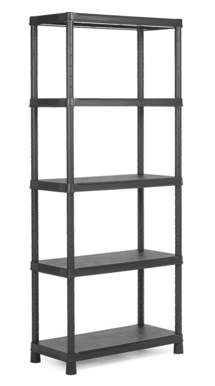 Półka otwarta z tworzywa szt.PLUS 80/5 - 187 x 80 x 40 cm